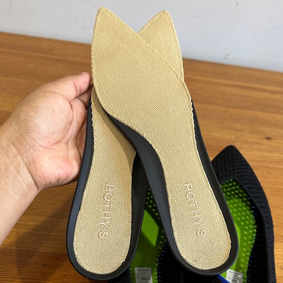 Rothy’s Black The Point Li -Noir Mesh Size 8.5 - Picture 6 of 11